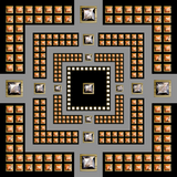 Art Deco Studs // Wall Art // Grey