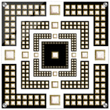 Art Deco Studs // Wall Art // White