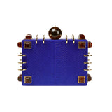 Chest Lapis Snakeskin Clutch
