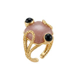 JESTER RING Strawberry quartz