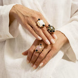 JESTER RING Strawberry quartz