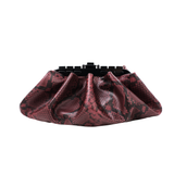 JERRY BURGUNDY EMBOSSED SNAKE