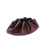 JERRY BURGUNDY EMBOSSED SNAKE