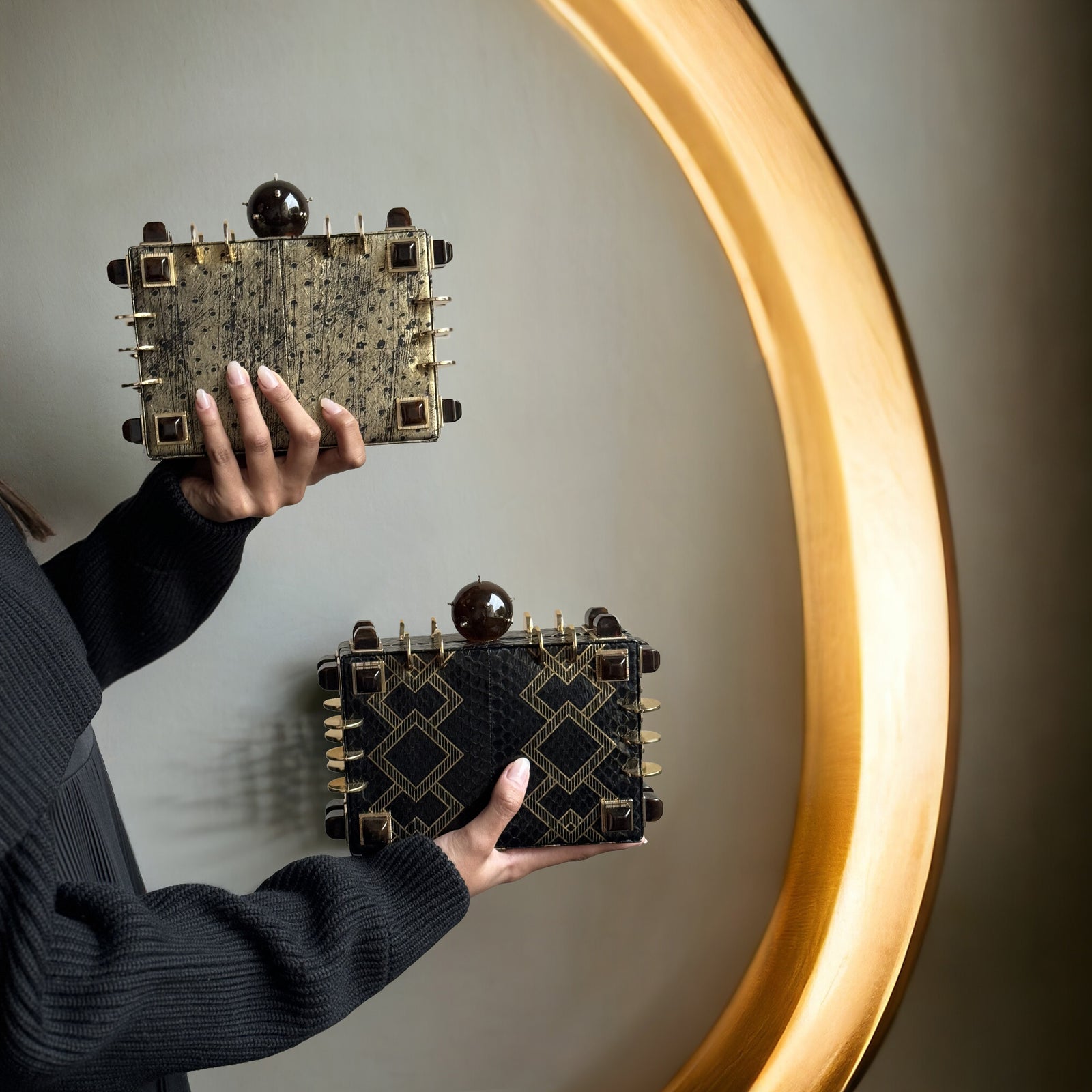 CHEST GOLD OSTRICH – TONYA HAWKES