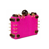 Chest Orchid Box Clutch