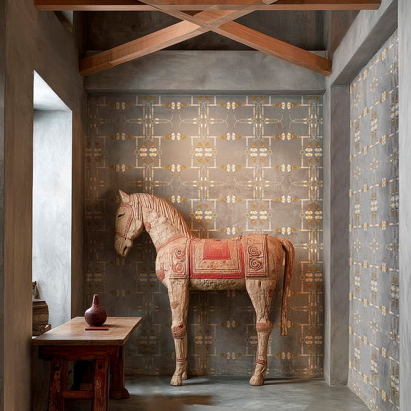 VINTAGE BRIDLES WALLPAPER