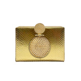 Solara 18K Gold Box Clutch