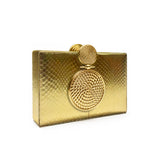 Solara 18K Gold Box Clutch