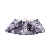JERRY AMETHYST ICE EMBOSSED SNAKE GATHERED CLUTCH BAG